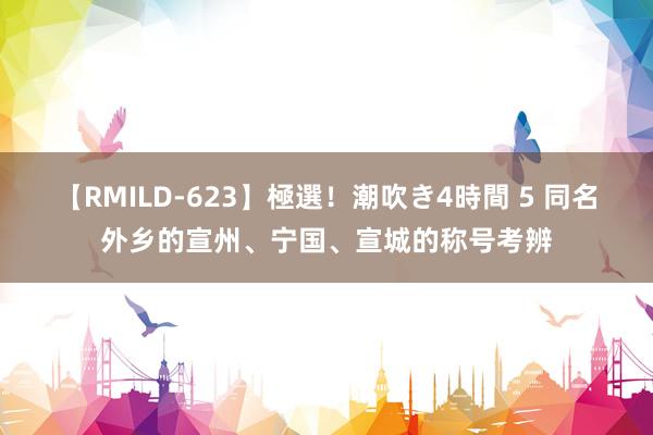 【RMILD-623】極選！潮吹き4時間 5 同名外乡的宣州、宁国、宣城的称号考辨