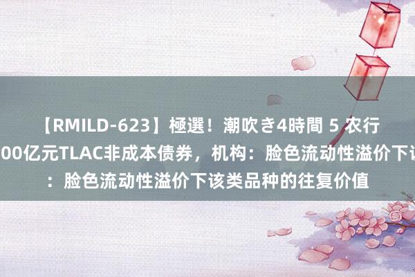 【RMILD-623】極選！潮吹き4時間 5 农行、建行各新增获批500亿元TLAC非成本债券，机构：脸色流动性溢价下该类品种的往复价值