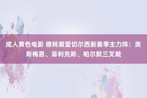 成人黄色电影 德转展望切尔西新赛季主力阵：奥斯梅恩、菲利克斯、帕尔默三叉戟