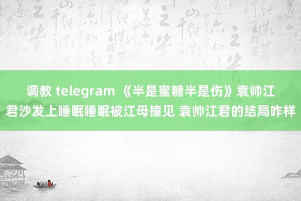 调教 telegram 《半是蜜糖半是伤》袁帅江君沙发上睡眠睡眠被江母撞见 袁帅江君的结局咋样